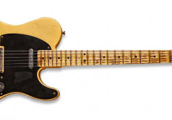 Ač tento Fender Broadcaster vypadá jako řádně "vyhraná" historická relikvie, je to ve skutečnosti úplně nová kytara, jen patřičně "zestárlá" v rukách pánů z Fender Custom Shopu... 