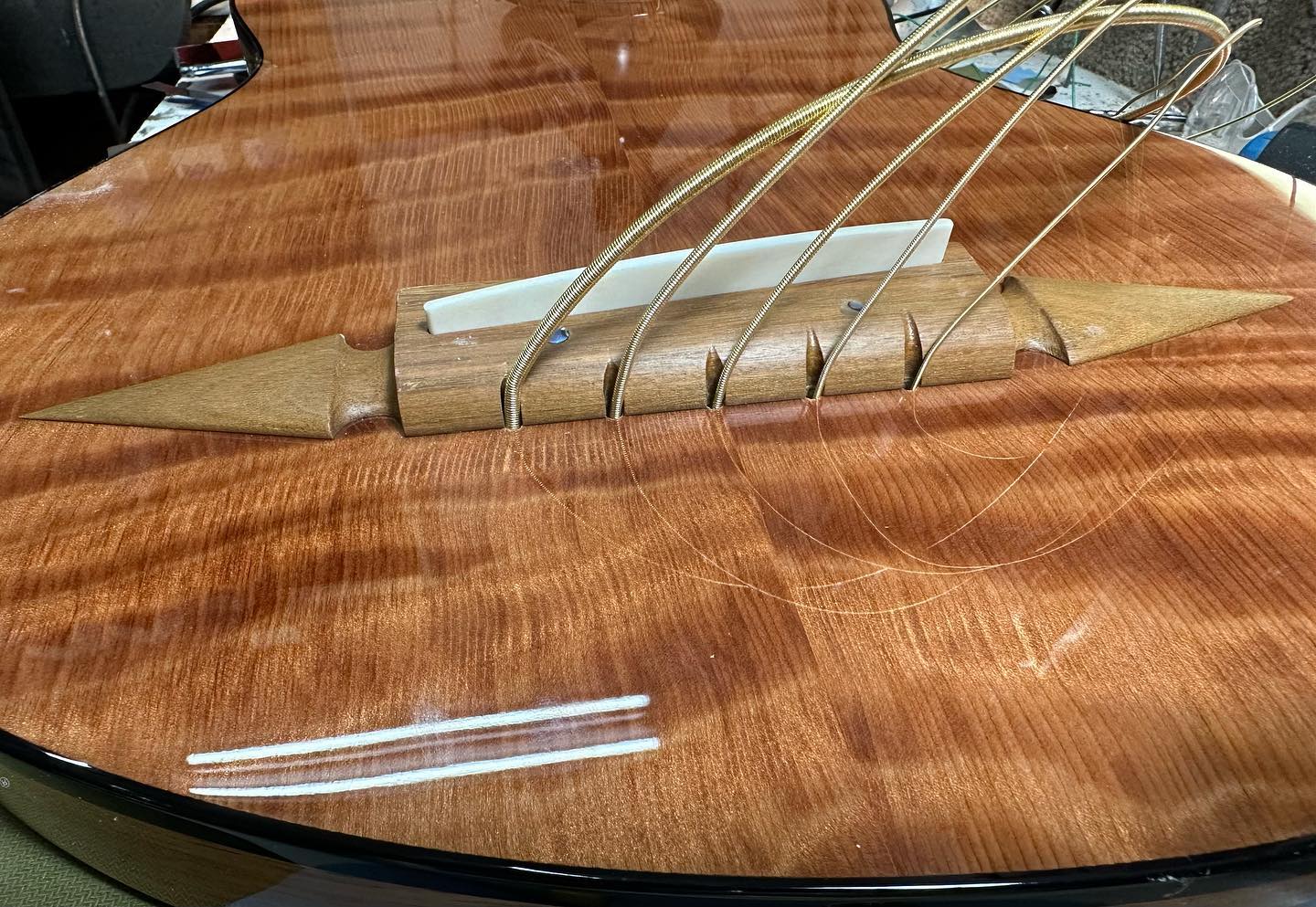 Petistrunná bezpražcová baskytara založená na řadě Renaissance. | Foto: Facebook Rick Turner Guitars