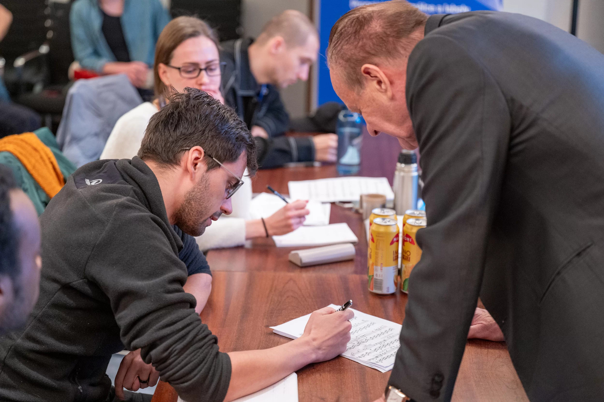 Masterclass orchestrace v podání Conrada Popa. | Foto: Jan Urbánek