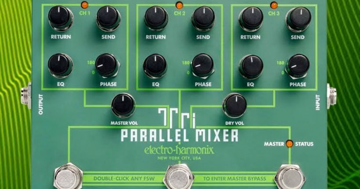 Pokročilý switcher/looper EHX Tri Parallel Mixer | frontman.cz