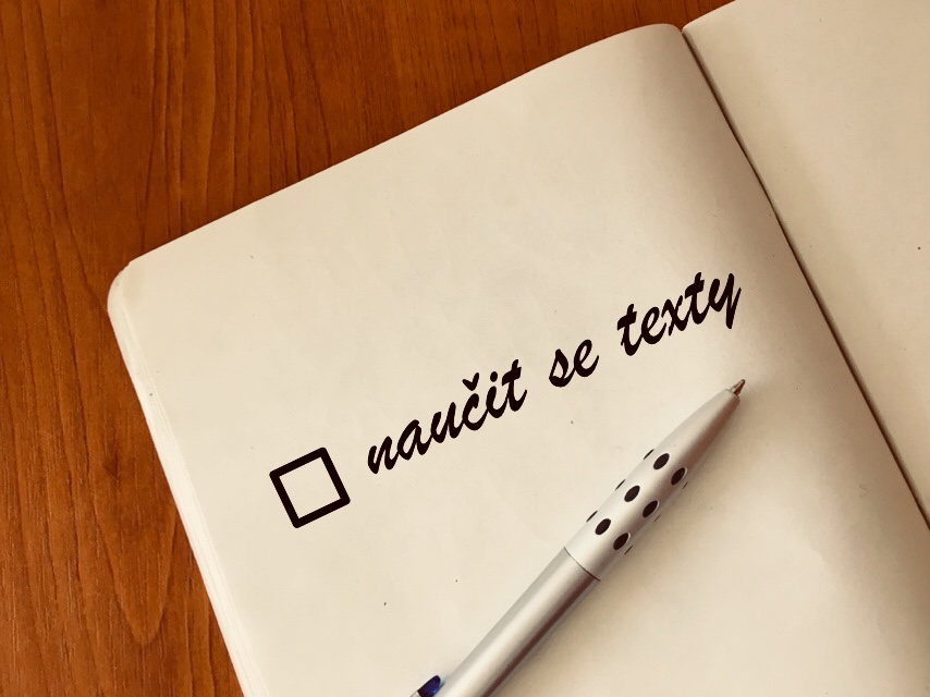 Úkol: naučit se texty Úkol: naučit se texty